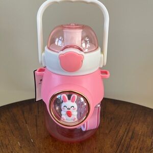 EASTER - Pink Bunny Kids Water Bottle